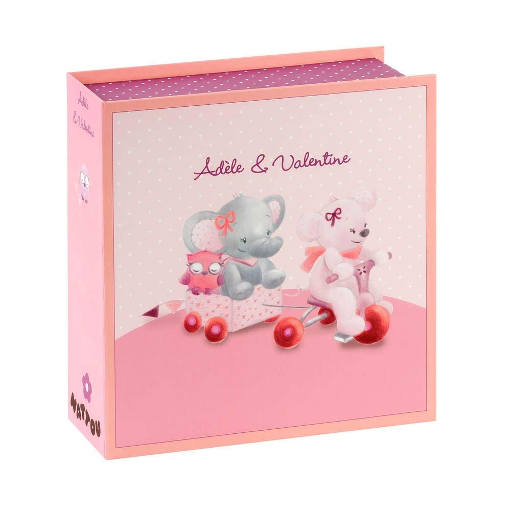 Коробка для сокровищ Nattou Adele & Valentine Слоник и Мышка 424530