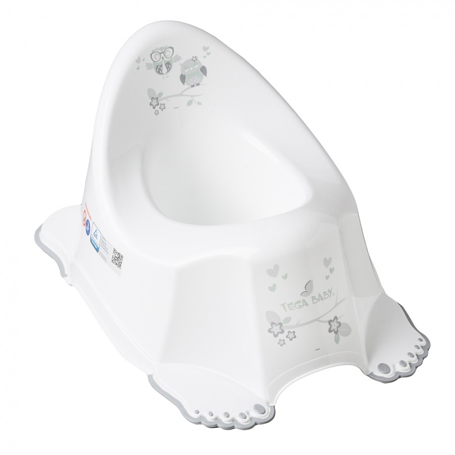 Детский горшок Tega Baby Owl (Совы) антискользящий SO-001-103 белый