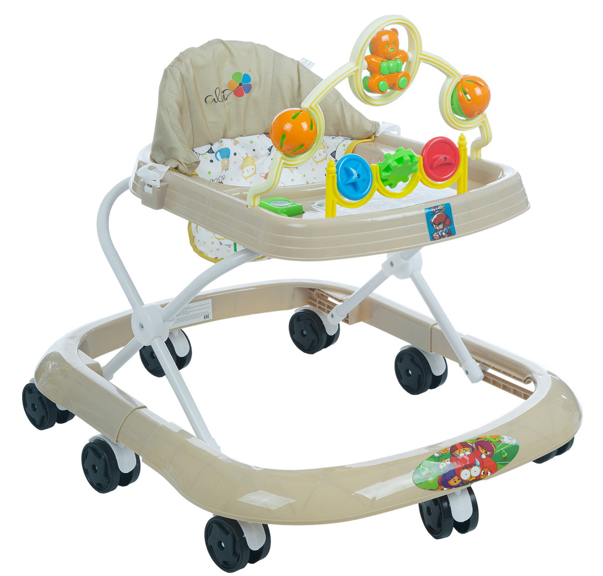 Детские ходунки Alis Мишка бежевый