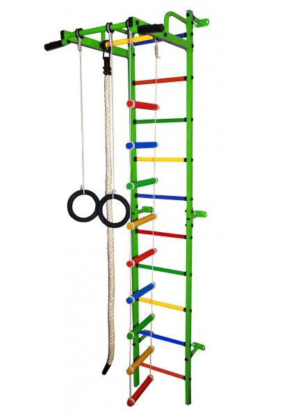 Детский спортивный комплекс Формула здоровья Карапуз салатовый/радуга