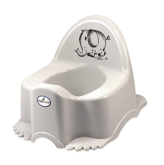 Детский горшок Tega Baby Eco Slon (Слон) муз. PO-057-162 серый