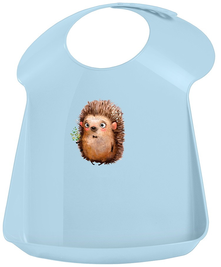 Нагрудник детский Пластишка New светло-голубой