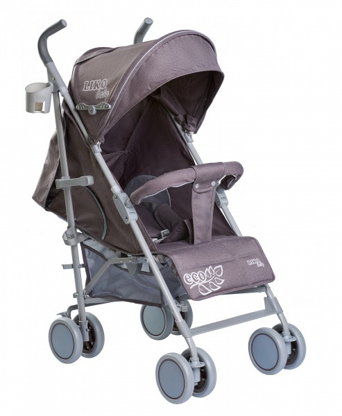 Детская коляска трость Liko Baby BT-109 City Style серый eco
