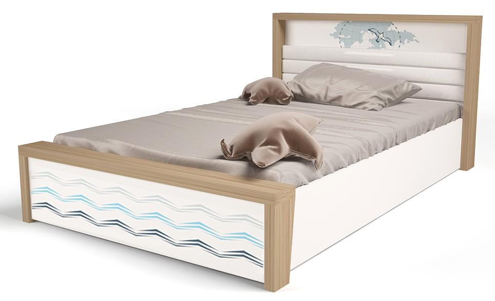Детская подростковая кровать ABC-King MIX Ocean №5 190х90 см голубой