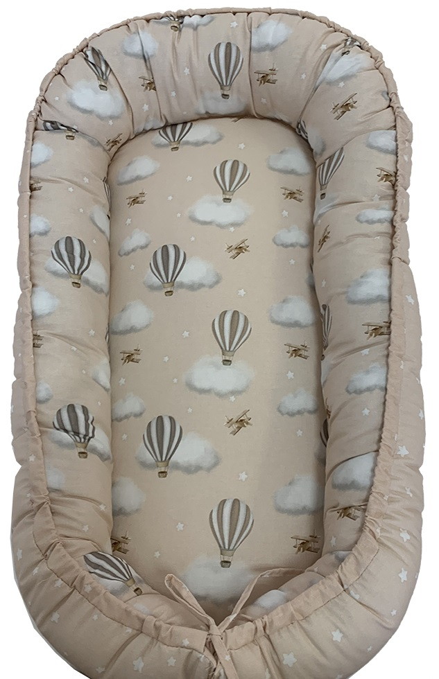 Подушка-гнездышко Lappetti Навстречу приключениям бежевый