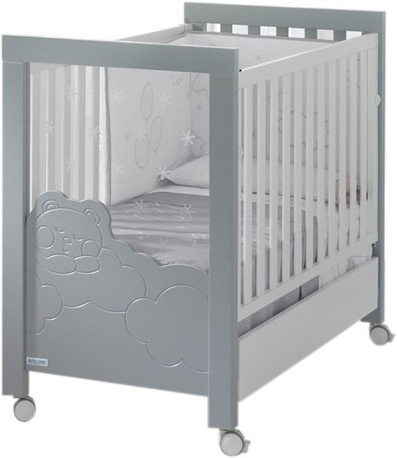 Детская кроватка Micuna Dolce Luce Relax 120x60 см белый/серый