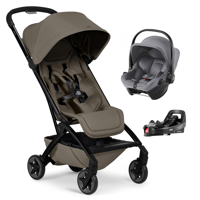 Прогулочная коляска Joolz Aer 2 и автокресло Baby-Safe Core Frost Grey и база Vario Base 5Z Hazel brown