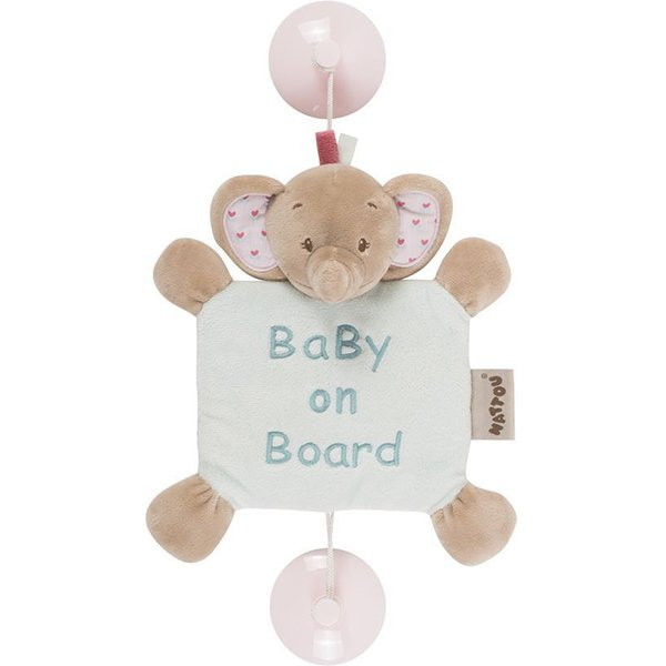 Игрушка мягкая знак Nattou Baby on board Charlotte & Rose Слоник 655354