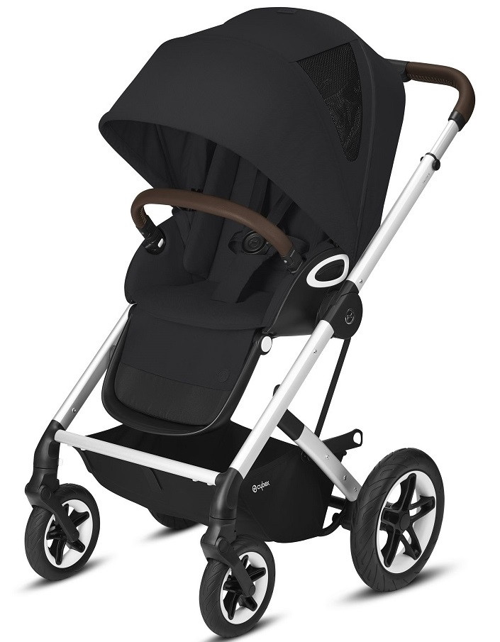 Прогулочная коляска Cybex Talos S Lux SLV Deep Black с дождевиком