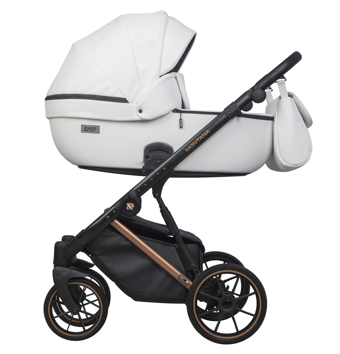 Детская коляска Riko Basic Montana Premium Copper 2 в 1 11 White