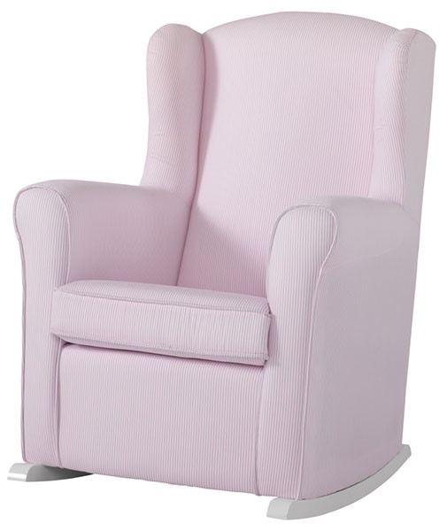 Кресло-качалка Micuna Wing white/pink striped