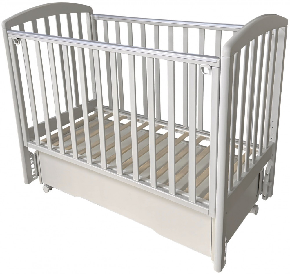 Детская кроватка Кедр Люси 2 (маятник универсальный,колесо) лунная ночь