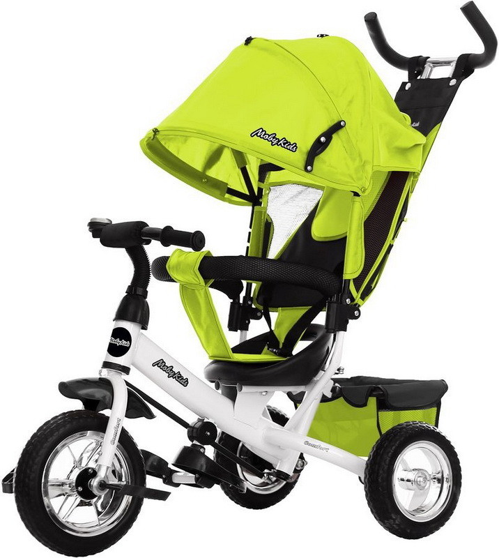 Детский велосипед Moby Kids 3 кол. Comfort 10x8 EVA 641478 зеленый