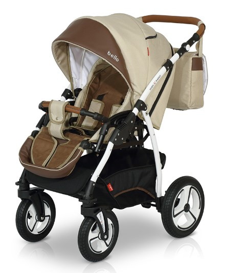 Прогулочная коляска Verdi Bello 03 светло-бежевый с коричневым