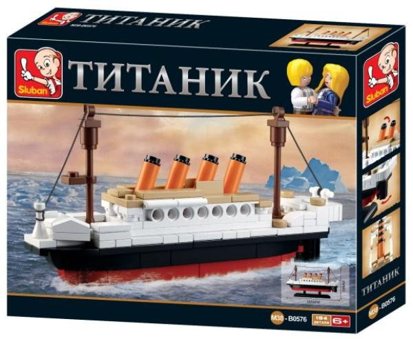 Детский конструктор Sluban Мини-Титаник, 194 деталей 690207