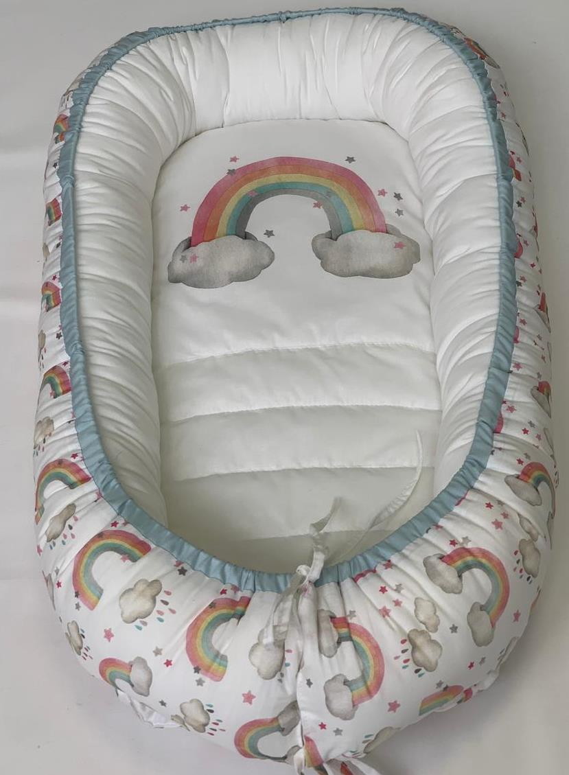 Подушка-гнездышко Lappetti Радуга Розовый