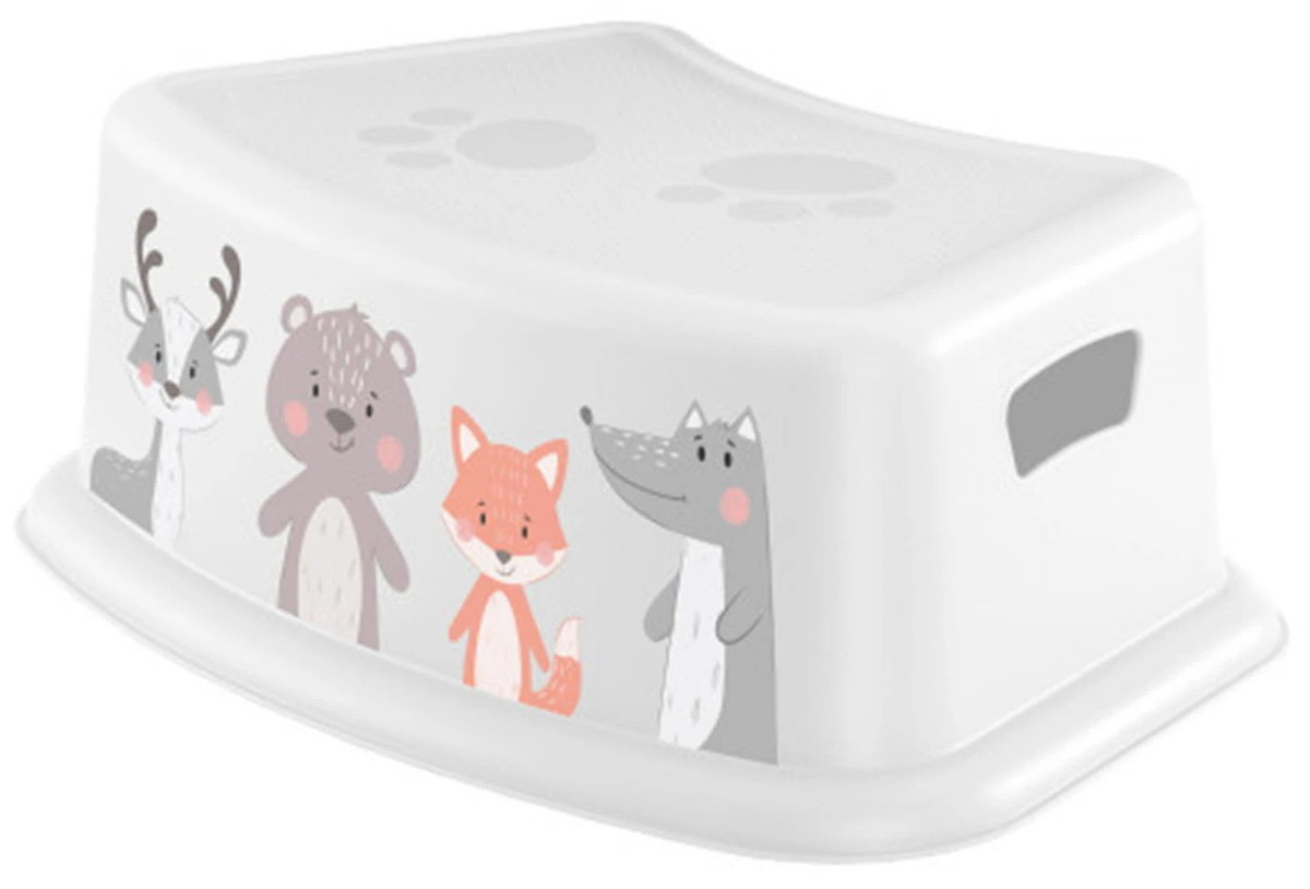 Подставка для умывания Пластишка с декором 431316516 белый