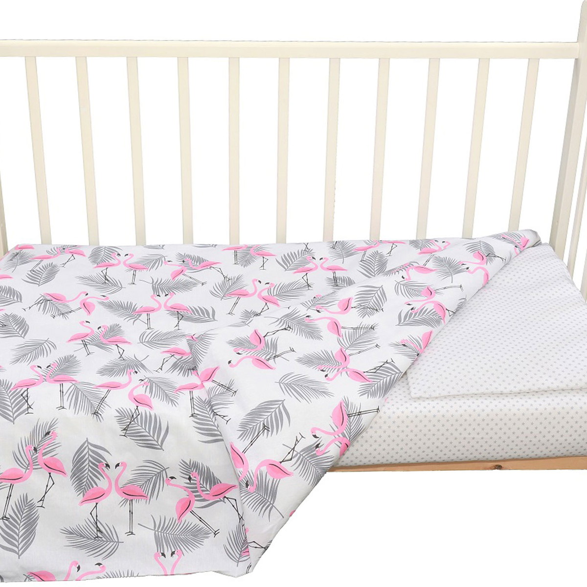 Комплект детского постельного белья Alis Цветные сны класический 3 предмета Фламинго