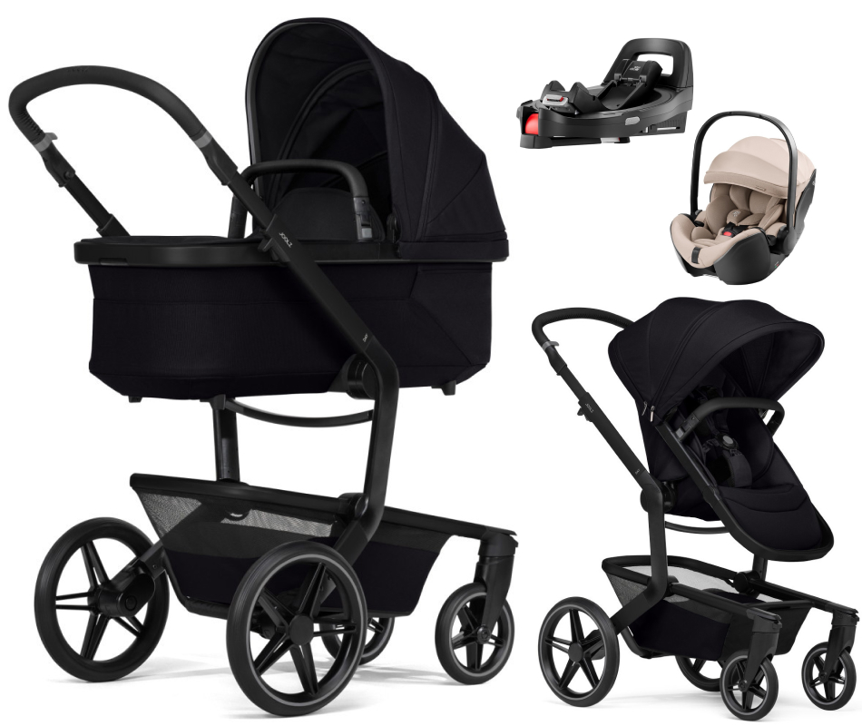 Детская коляска 4 в 1 Joolz Day 5 и автокресло Britax Roemer Baby-Safe Pro Style Teak и база Vario Base 5Z Space Black