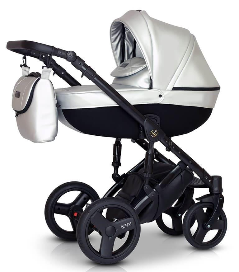 Детская коляска Verdi Mirage Limited 3 в 1 Silver серебряный