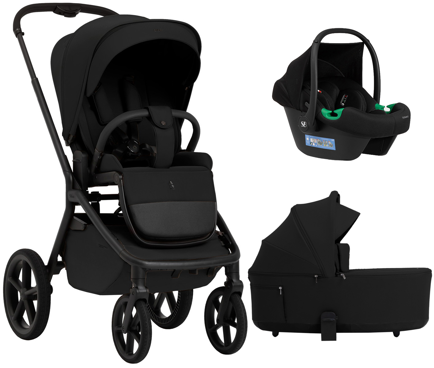 Коляска 3 в 1 Sweet Baby SBL Orso + автокресло Elegante Plus Black
