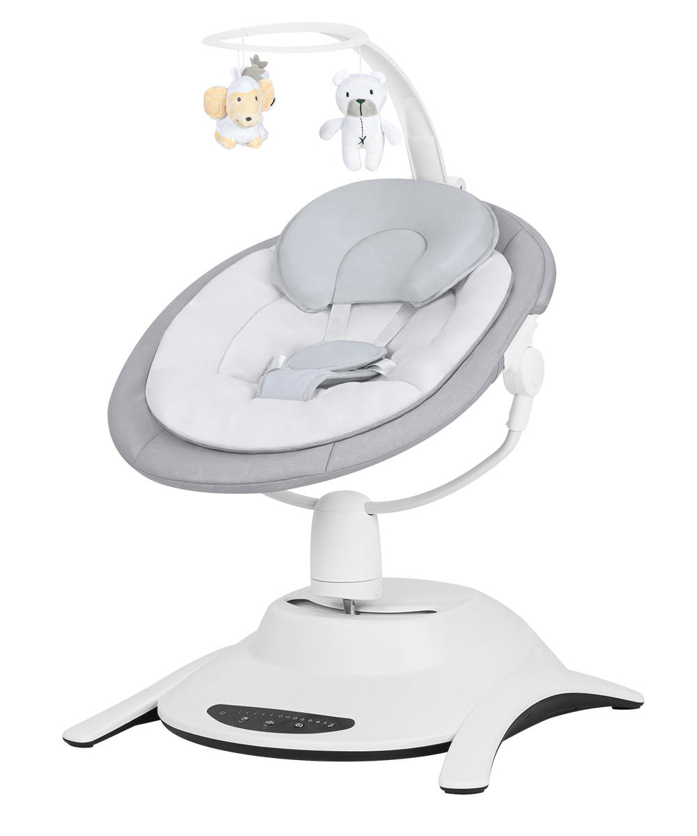 Электронная колыбель Carrello Adora CRL-10305 Ice Grey плюш