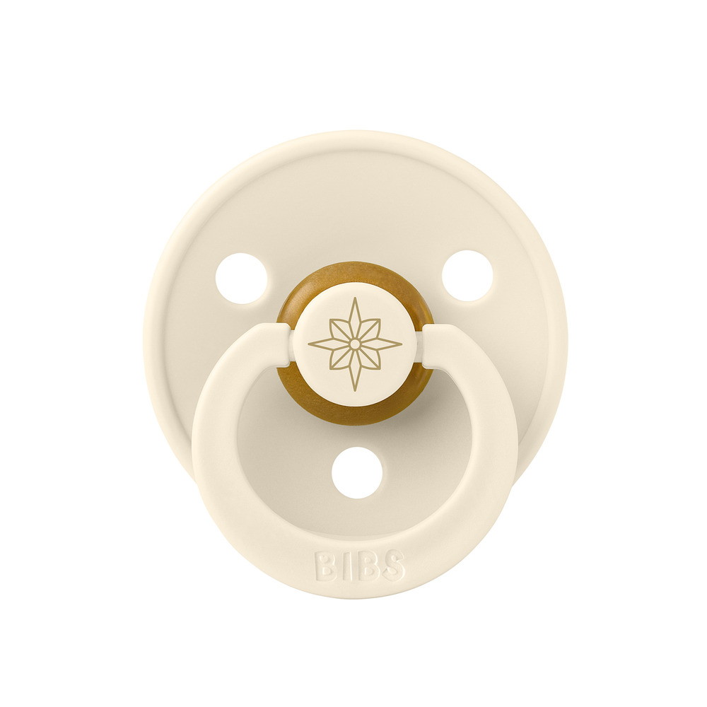 Пустышка латексная BIBS Colour - Noor (mini), 0+ мес. 10045216 Ivory/Gold