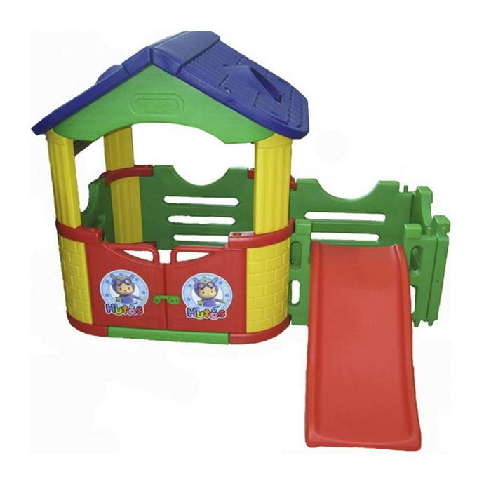 Двойной игровой домик Happy Box JM-802С с горкой