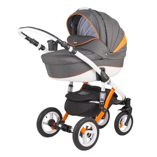 Детская коляска Adamex Barletta Rainbow 2 в 1 Orange