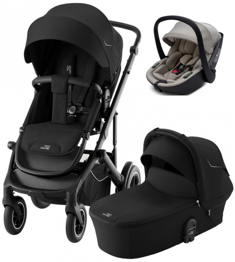 Коляска 3 в 1 Britax Roemer Smile 5Z и автокресло Osann Cuddle Wheat Space Black