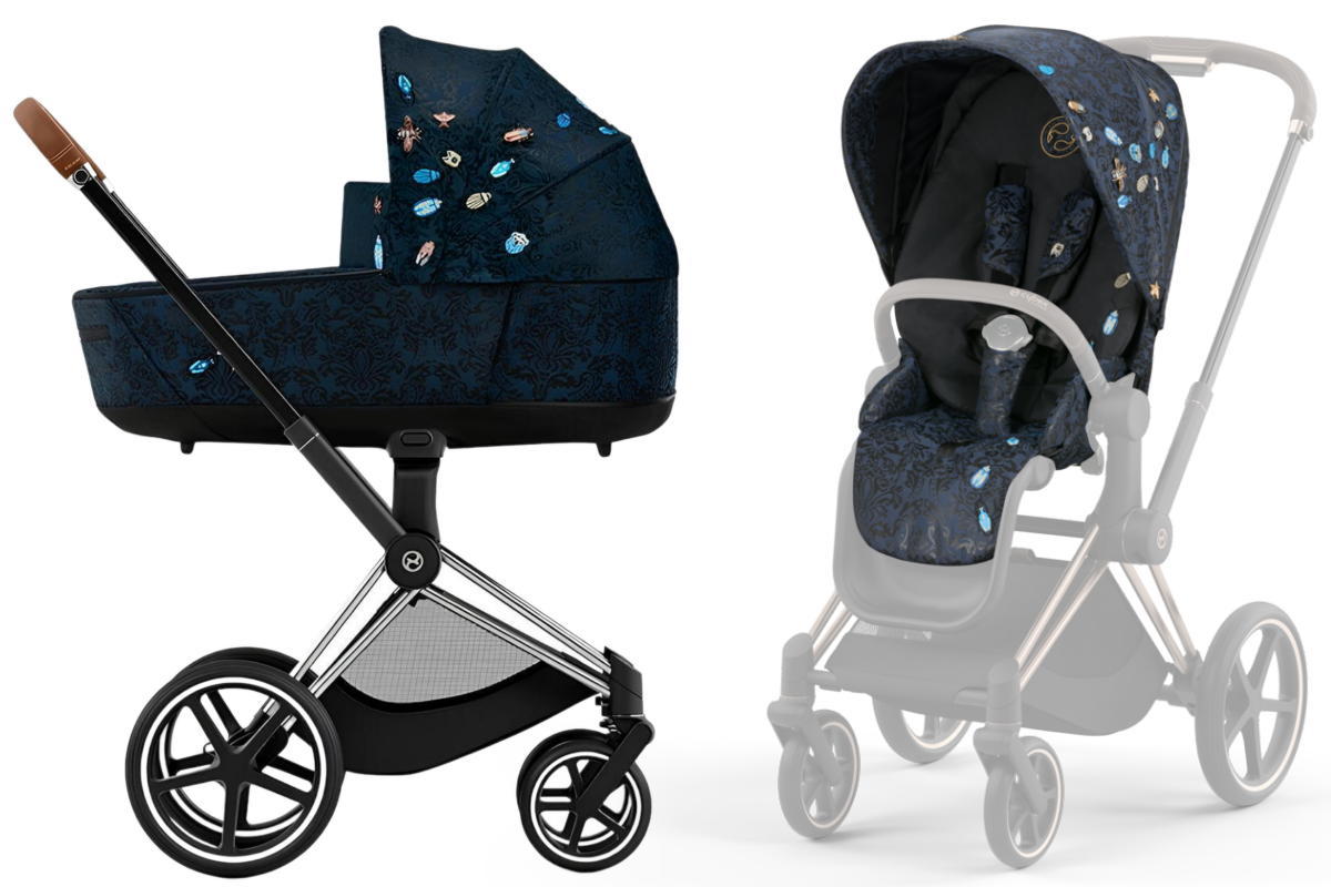 Коляска 2 в 1 Cybex Priam IV Chrome Brown Jewels of Nature