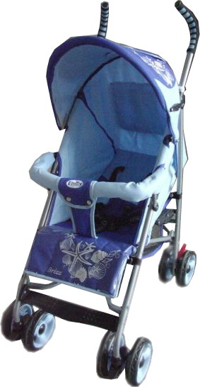 Детская коляска трость Emily S-915 Brizz синий-голубой 15С5