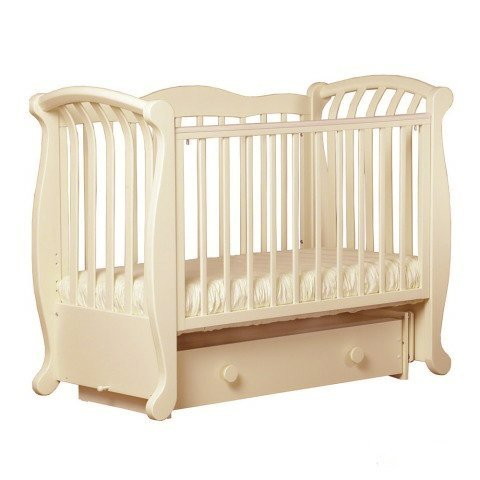 Детская кроватка Кубаньлесстрой Магнолия маятник универсальный БИ 555 слоновая кость