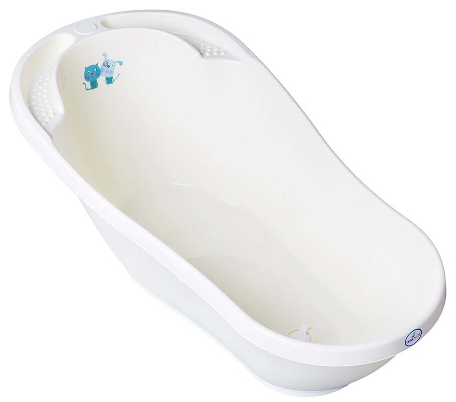 Детская ванна Tega Baby Dog and Cat (Пес и Кот) со сливом 92 см желтый