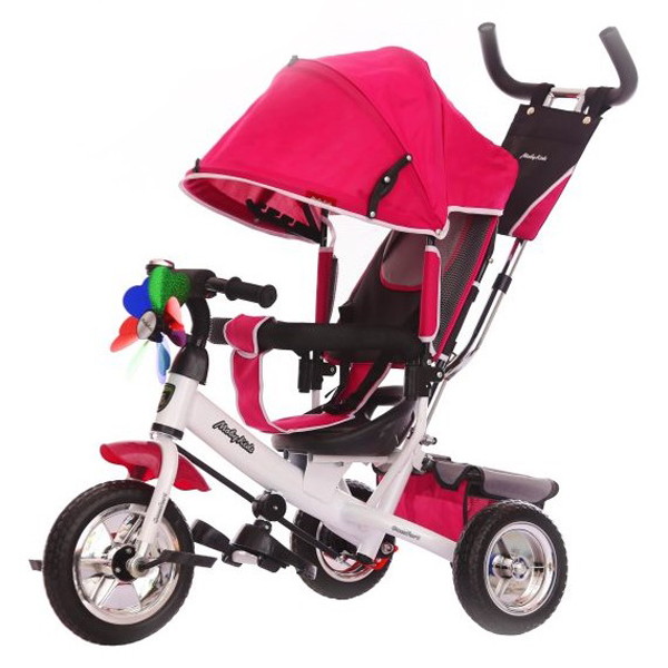 Детский велосипед Moby Kids 3 кол. Comfort 10x8 EVA 641220 розовый
