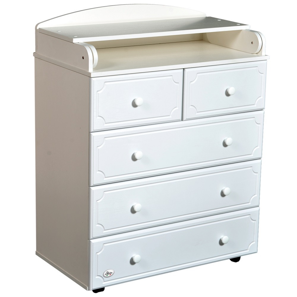Детский пеленальный комод Oliver Fabio Plus Белый