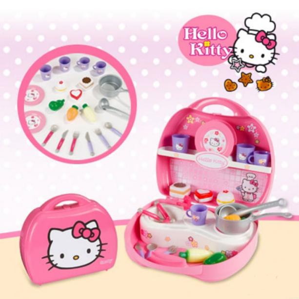 Мини кухня в чемоданчике Smoby Hello Kitty 24782 - купить в Москве
