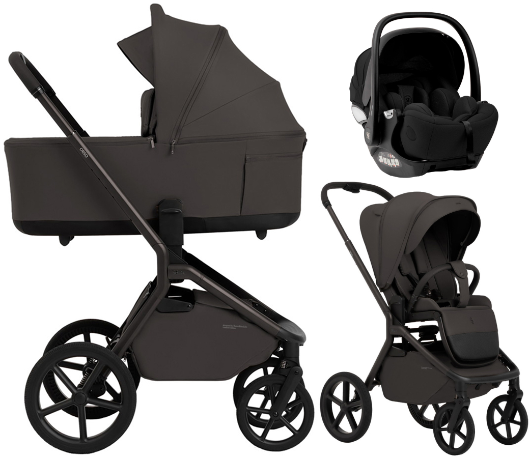 Коляска 3 в 1 Sweet Baby SBL Orso New + автокресло Premier Black Chocolate Brown
