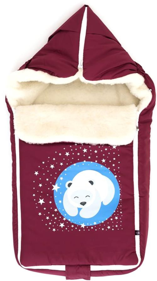 Детский конверт меховой Mr Sandman Bear Сливовый