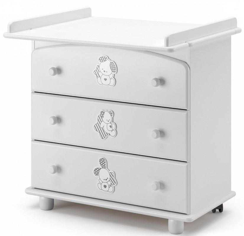 Детский пеленальный комод Гандылян Риччи Макс белый