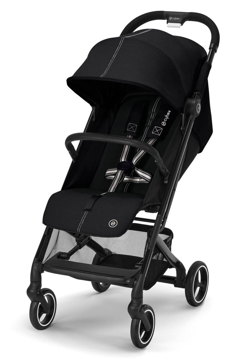 Прогулочная коляска Cybex Beezy Moon Black с дождевиком и бампером