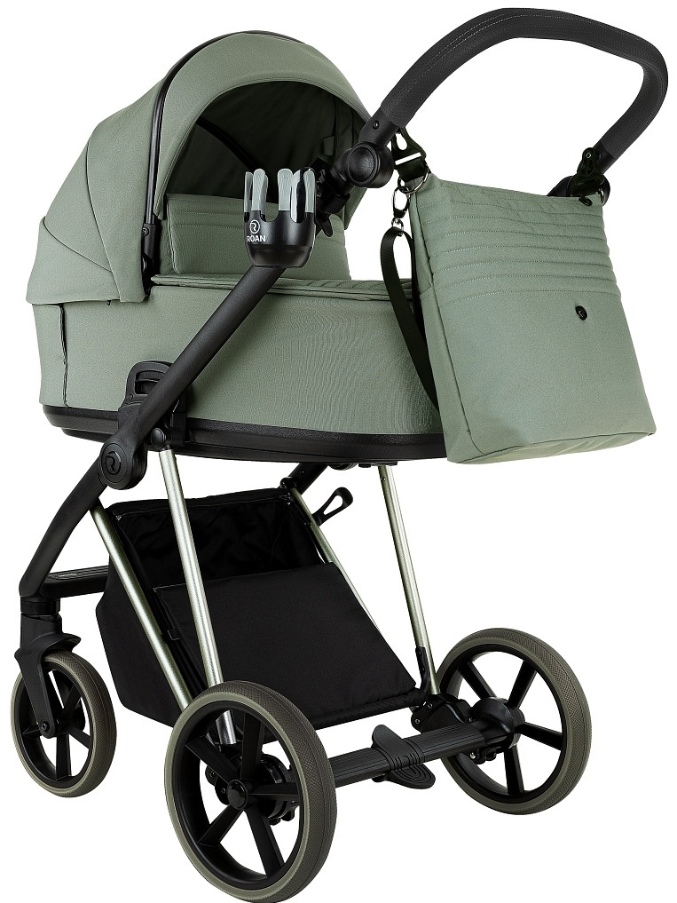 Детская коляска Roan Sol Vintage Luxury 2.0 2 в 1 VIN 02/SG Sage Green/Sage/руч.Black