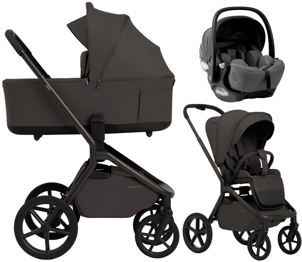 Коляска 3 в 1 Sweet Baby SBL Orso New + автокресло Premier Grey Chocolate Brown