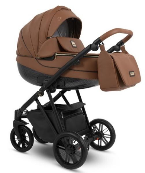 Детская коляска 3 в 1 Camarelo Zeo Eco WZEO-06 коньячный экокожа