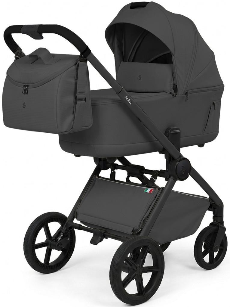 Детская коляска 2 в 1 Sweet Baby SBL Alba 427778 Dark Grey