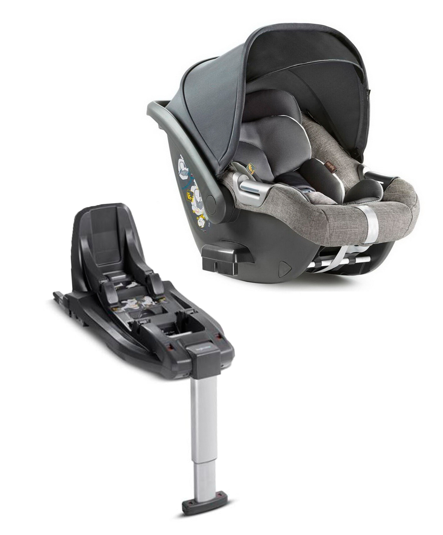 Автокресло Inglesina Darwin i-size с Базой Darwin Isofix I-Size Mineral Grey Melange
