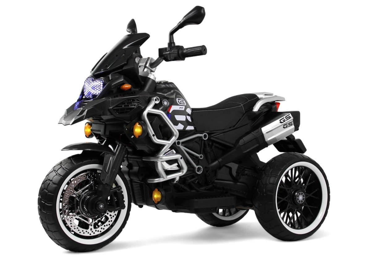 Детский электромотоцикл RiverToys М008БХ М008БХ-BLACK/черный