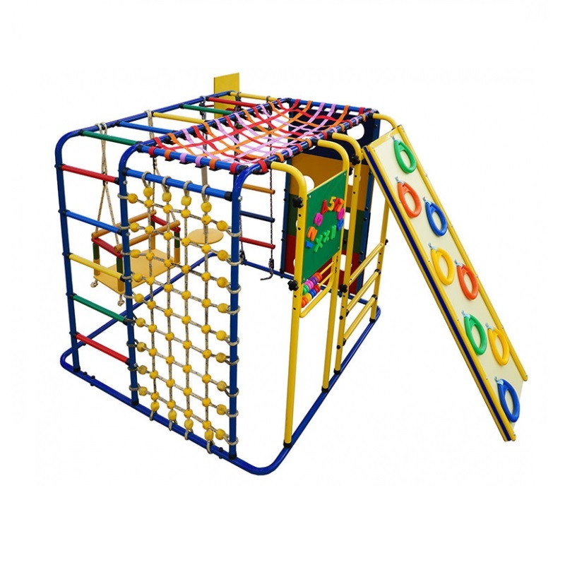 Детский спортивный комплекс Формула здоровья Кубик У Плюс синий/радуга