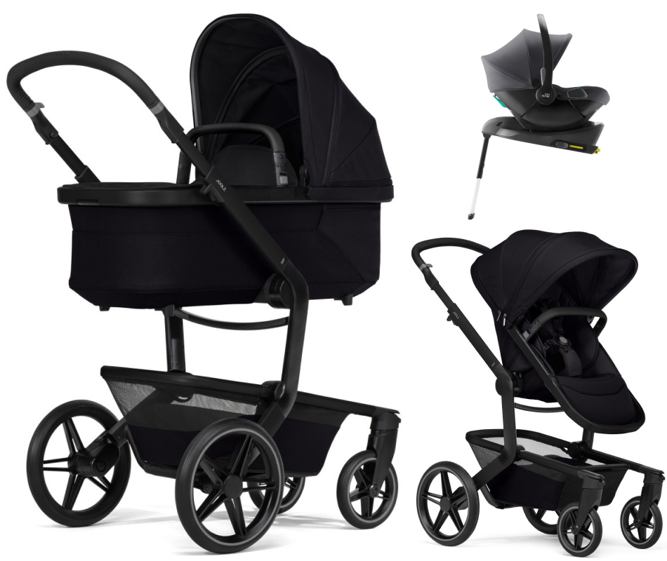 Детская коляска 4 в 1 Joolz Day 5 и автокресло Baby-Safe Core Midnight Grey и база Baby-Safe Core Space Black