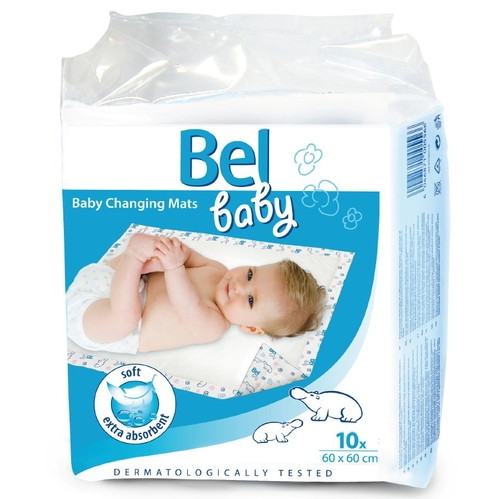 Детские впитывающие пеленки Hartmann Bel Baby Changing Mats размер 60х60 см.10 шт.